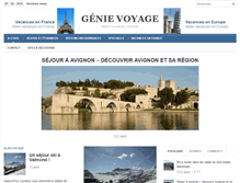 Tablet Screenshot of genie-voyage.com